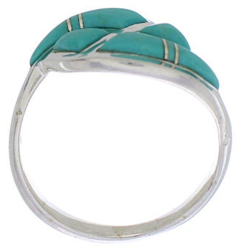 Sterling Silver Turquoise Southwest Ring Size 5-1/4 WX40924